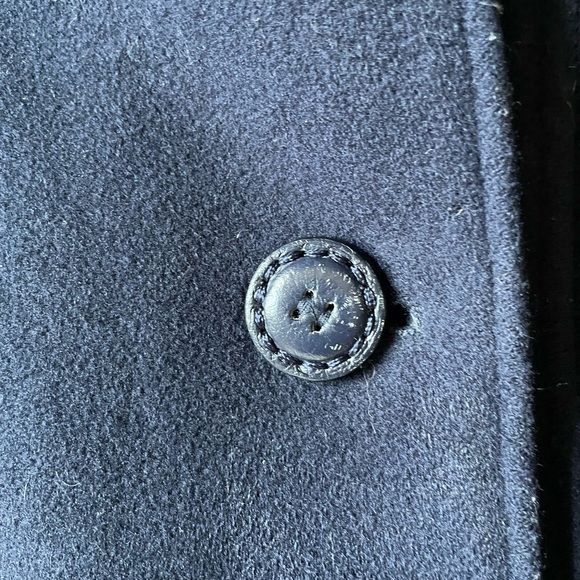 ❌Mackage Designer Navy Blue Belted Wool Coat - Picture 9 of 12